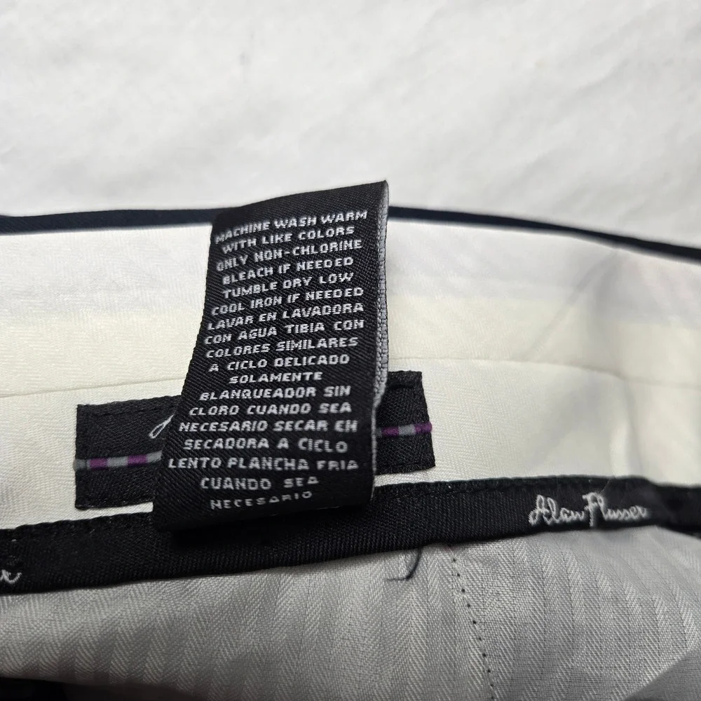 Alan Flusser Golf Mens Shorts Size 36 Navy Blue Sorbtek Moisture Wicking New‎